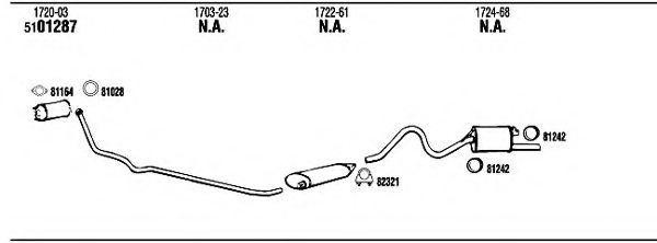 WALKER PE50412 Exhaust System